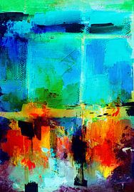 Urban Sunset Abstract by MK Abstrakt