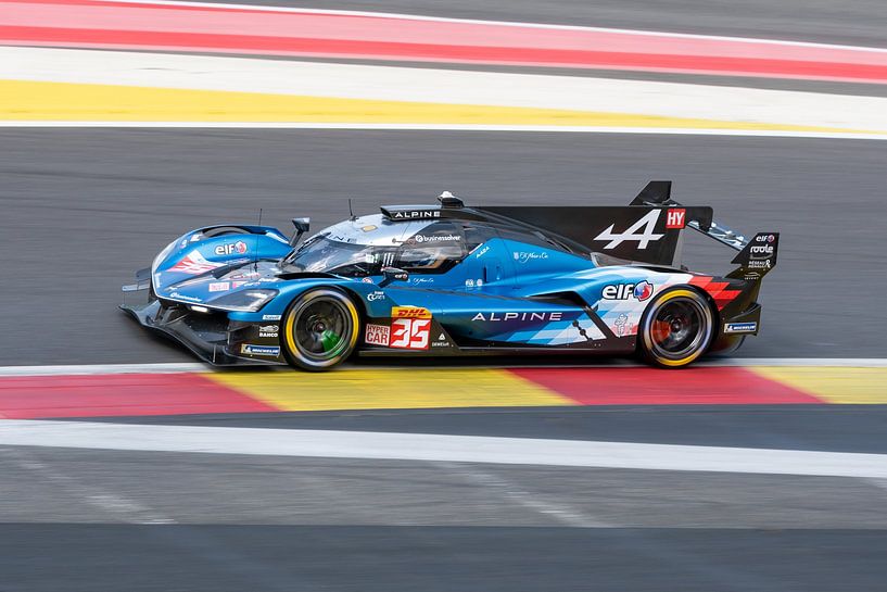 Alpine hypercar during the WEC race at Spa francorchamps by Arthur Bruinen