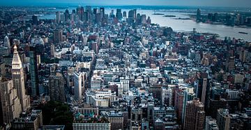New York from Empire State Building van Alex Hiemstra