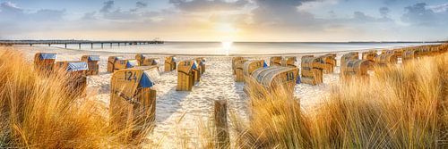 Zomer op het strand aan de Oostzee