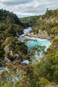 Aratiatia Rapids, Taupo, Nieuw Zeeland van Nynke Altenburg