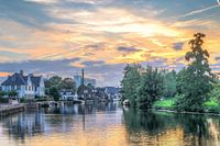 Maarssen goldener Himmel über der Vecht