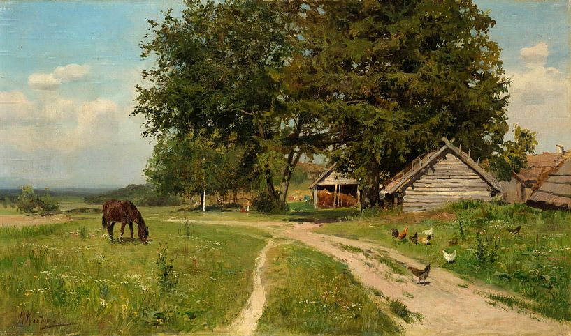 Rural Landscape, Nikolay A. Klodt by Masterful Masters