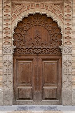 Spaanse Moorse houten deur van Michelle Jansen Photography