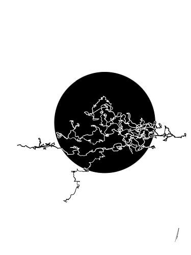 digital continuous drawing 'Where everything comes together'