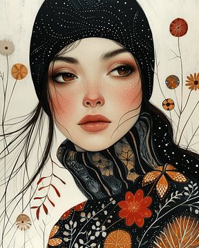 Illustration moderne "wintertime&quot ; sur Atelier Pink Blossom