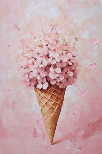 Droom van ijsbloemen