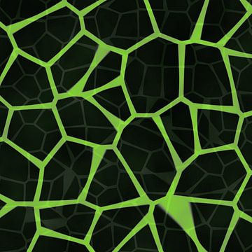 Vulkanische Naht — Limette von BVDART