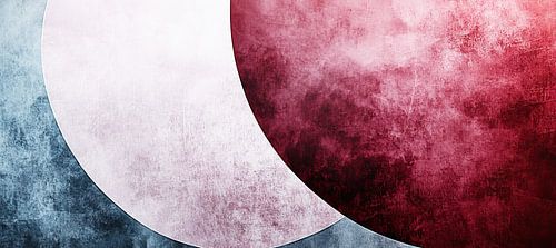 Contraste entre le rouge et le bleu