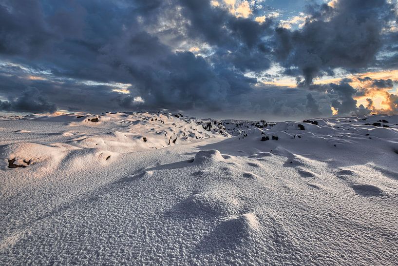 Snow landscape in Iceland by peterheinspictures