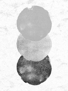 Skandinavischer Japandi Zen Monochrom