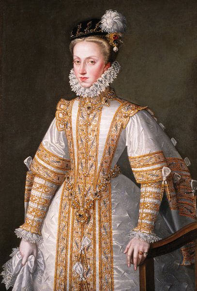 Anne of Austria, Queen of Spain, Alonso Sánchez Coello by Masterful Masters