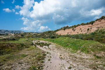 Het onherbergzame landschap van Cyprus van Werner Lerooy