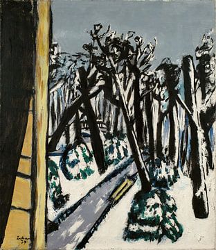 Max Beckmann - Dierentuin in de winter (1937) van Peter Balan