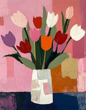 Tulpen in Vlakken van Bianca ter Riet