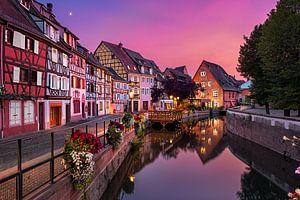 Zonsondergang in Colmar van Michael Abid