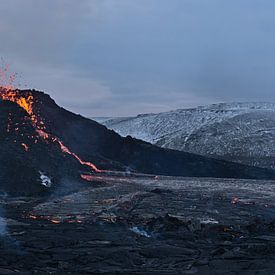 Vulkaanuitbarsting bij Fagradalsfjall van Timon Schneider