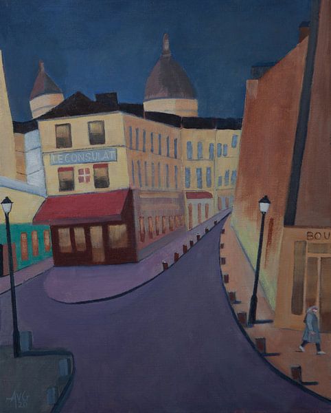 Le Consulat Montmartre Paris by Antonie van Gelder Beeldend kunstenaar