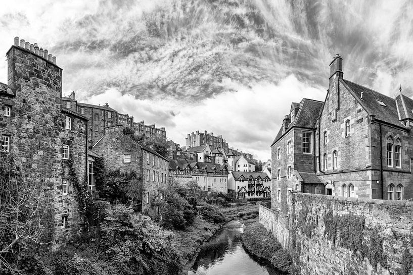EDINBURGH Dean Village | Monochrom von Melanie Viola