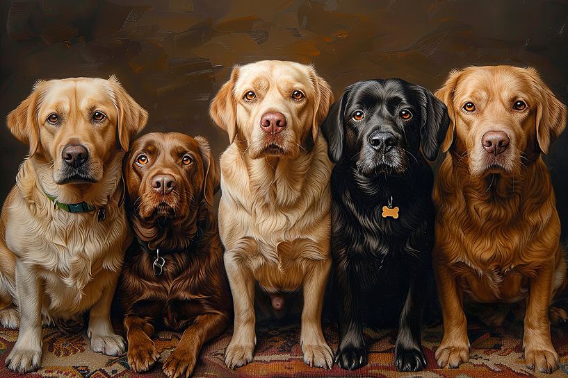 dogs in and around the house by Egon Zitter