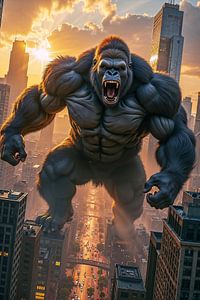 Fantasy Gothic Wall Art: KONGORAH - The Gigantic Gorilla