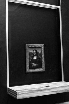 Mona Lisa in Schwarz und Weiß | Paris | Frankreich Reisefotografie von Dohi Media