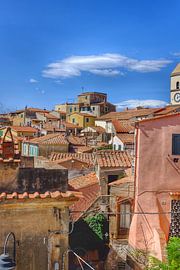 View over the rooftops of Capoliveri by Keywan Salehi