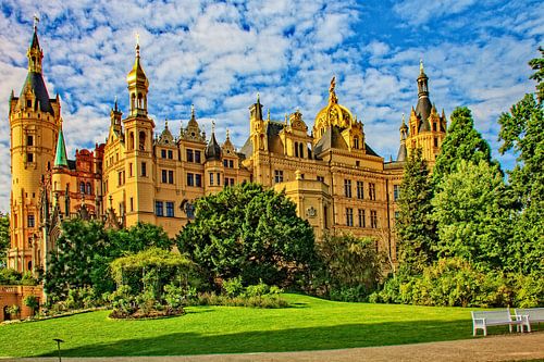 Kasteelzicht van Schwerin