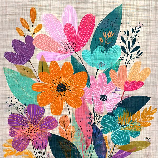 Blumenmalerei von Blumen Studio