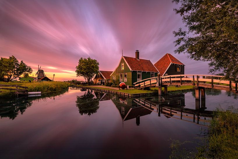 A summer sunset in Zaanse Schans by Costas Ganasos