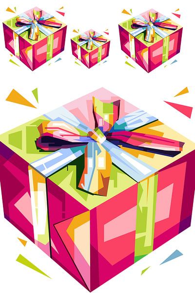 Cadeau Popart van Rizky Dwi Aprianda