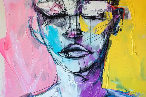 Digitaal abstracte moderne kunst