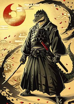Crocodile Samurai by MIROKKU