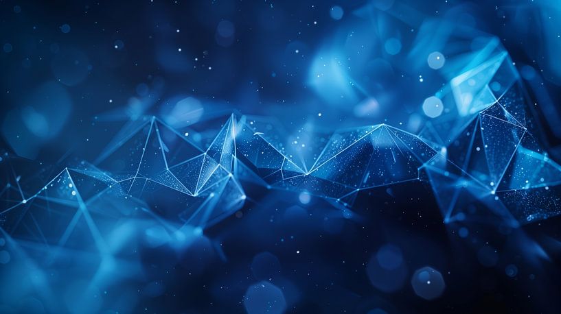 Blue background with gold by de-nue-pic