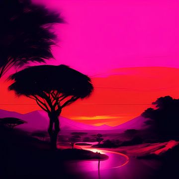 Paysage africain - Edition Popart sur All Africa