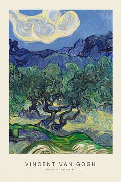 De olijfbomen - Vincent van Gogh van Nook Vintage Prints