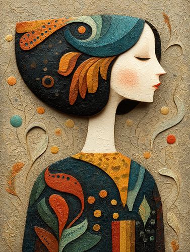 Woman with colours by Art Whims