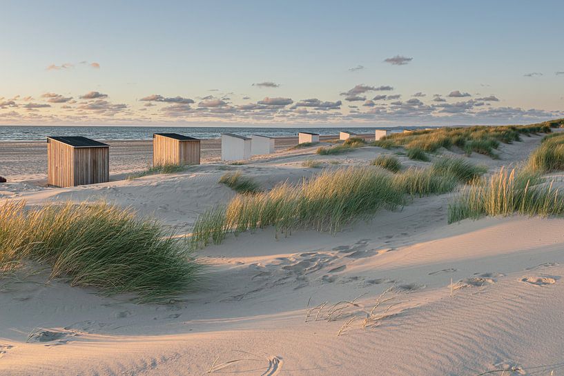 Strand huisjes van Jolanda de Leeuw