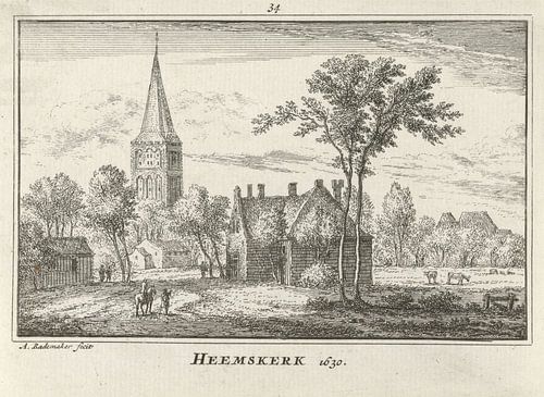 Abraham Rademaker, Gezicht op Heemskerk, 1630
