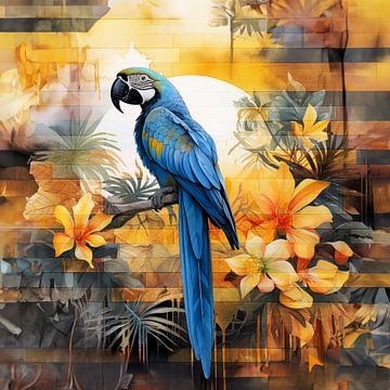 Parrot Dadaism Artwork by Preet Lambon