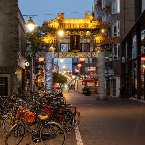 China Town in The Hague by night
