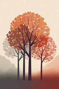 Abstract Botanical Art - Arbres