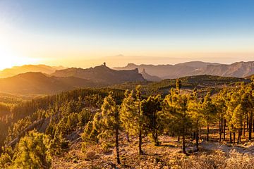 Sunset from Pico de las Nieves by Easycopters