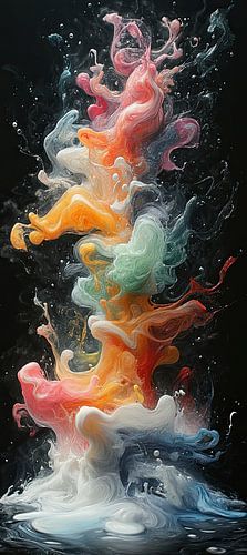 Éclat de couleur cosmique