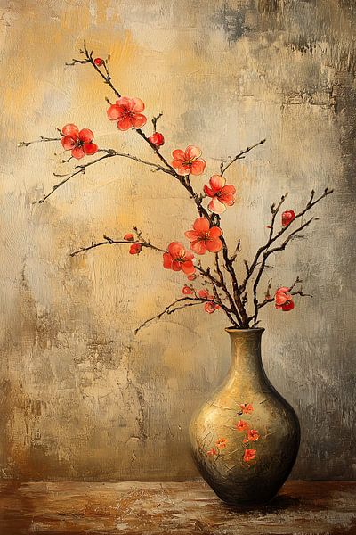 Blossoms in Silence: A Timeless Work of Art by Thea