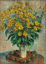 Jerusalem artichoke flowers, Claude Monet by Oude Meesters Atelier thumbnail