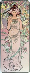 La rose d'Alphonse Mucha
