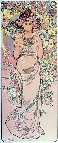 Die Rose von Alphonse Mucha