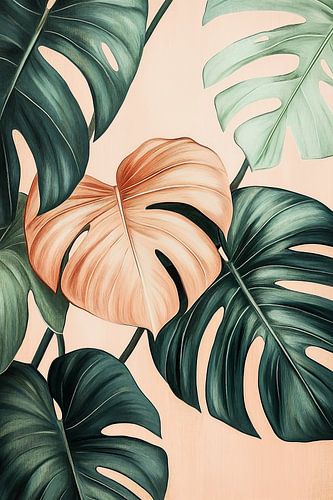 Tropical Monstera Leaves iii