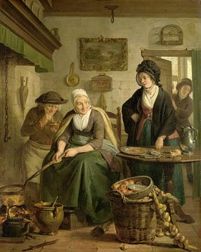 De koekenbakster, Adriaan de Lelie, ca. 1790 - ca. 1810